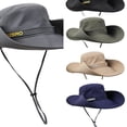 thumbnail image 1 of AJGRHE Sun Hats for Men Waterproof Quick Dry Bucket Hat Adjustable Wide Brim Summer Boonie Cap for Fishing Hiking Grey One Size, 1 of 3