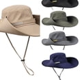 thumbnail image 1 of AJGRHE Sun Hats for Men Waterproof Quick Dry Bucket Hat Adjustable Wide Brim Summer Boonie Cap for Fishing Hiking Khaki One Size, 1 of 3