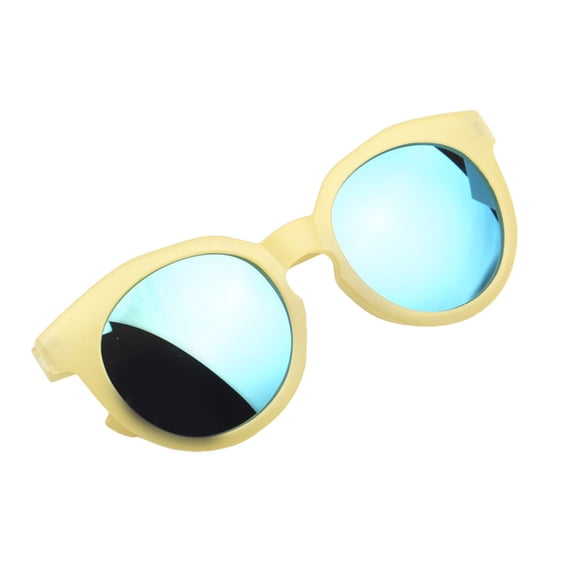 AJGRHE Sunglasses for pre-Teen – UV400 Color Mirror Lens,Matte Round Frame Small Faces–Cycling & Outdoors E