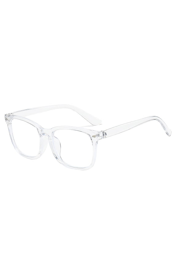 Thick Horned Boyfriend Frame Blue Light Blocking Computer Glasses Clear
