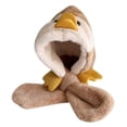 thumbnail image 1 of AJGRHE Toddler Kids Girls Boys Animal Soft Warm Thick Winter Hat With Cap Khaki One Size, 1 of 7