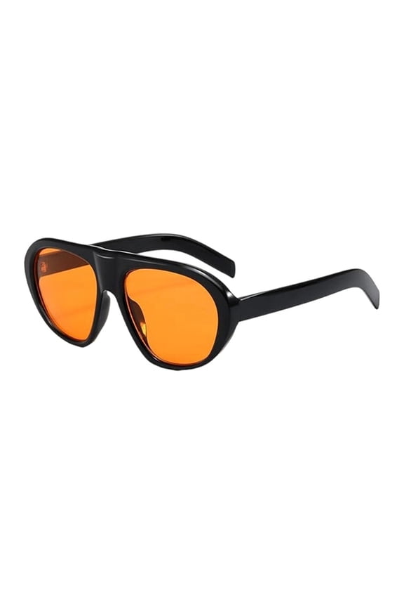 Trendy Polarized Aviator Sunglasses for Women Men 70s Vintage Plastic Frame Sun Glasses A