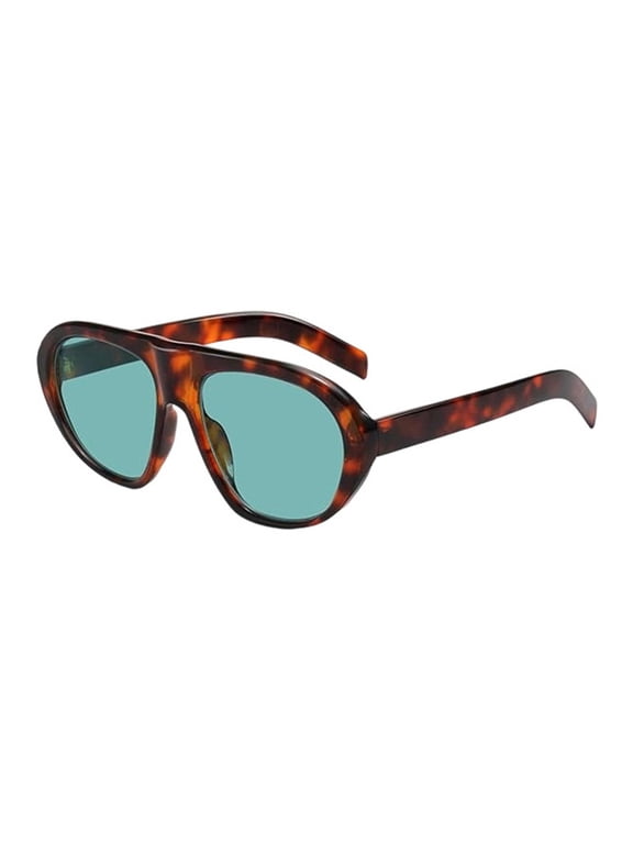 Trendy Polarized Aviator Sunglasses for Women Men 70s Vintage Frame Sun Glasses B