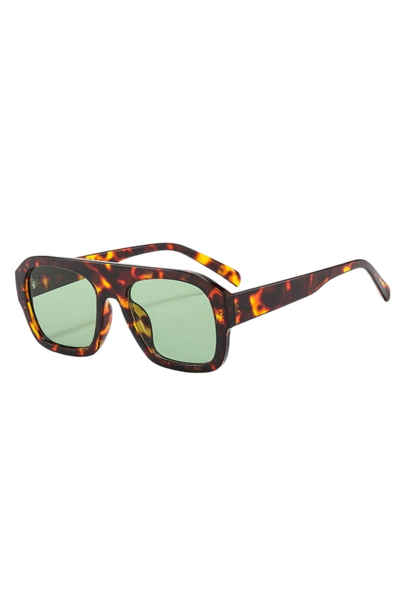Trendy Square Aviator Sunglasses for Women Square Gradient Fashion for Outdoor Travel and Cycling Adventures Coffee1