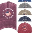 thumbnail image 1 of AJGRHE Unisex Baseball Cap Independence Day Print Soft Peak Sun Hat Outdoor Classic Casual Daily Wear Adjustable One Size, 1 of 4