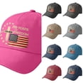thumbnail image 1 of AJGRHE Unisex Baseball Cap With Printed Brim Sun Adjustable Hat For Outdoor Sports And Daily Wear Hot Pink One Size, 1 of 3