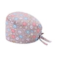 thumbnail image 1 of AJGRHE Unisex Breathable Printed Scrub Hat Doctor Cap For Hospitality Use Light Pink One Size, 1 of 2