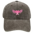 thumbnail image 1 of AJGRHE Unisex Cancer Awareness Ribbon Embroidered Baseball Caps Outdoor Sports Hop Hats Daily Wear Adjustable Coffee One Size, 1 of 3