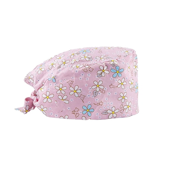 AJGRHE Unisex Floral Baseball Cap For Doctors And Beauticians Proof Gourd Hat Comfortable Breathable Adjustable Design Pink One Size