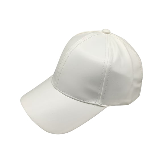AJGRHE Unisex Solid Baseball Cap Classic Hat for Male Female Everyday Wear White One Size
