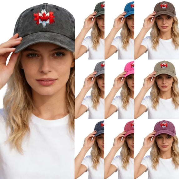 AJGRHE Unisex Style Baseball Cap With Patriotic Print Adjustable Hat For Outdoor Activities Black One Size