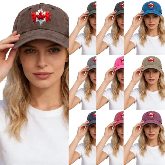 AJGRHE Unisex Style Baseball Cap With Patriotic Print Adjustable Hat For Outdoor Activities Coffee One Size