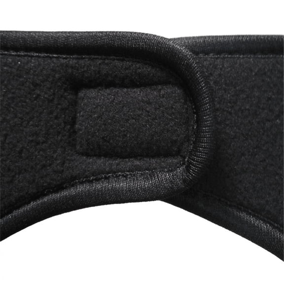AJGRHE Unisex Winter Ski Ear Warmer Headband Hair Band for Men Women Outdoor Sports Thermal Wrap Wide Thick Soft Breathable Wicking Adjustable Stretchy Cold black
