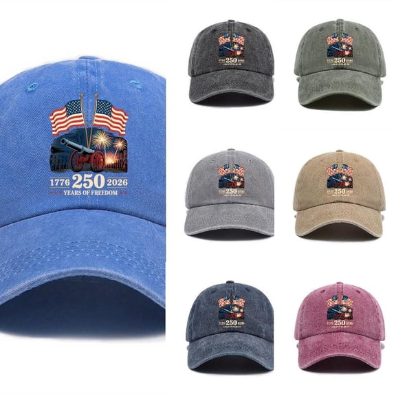 AJGRHE Washed Soft Top Baseball Cap With Letter Print For Summer Outdoor Sun Hat Curved Brim Blue One Size