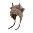 thumbnail image 1 of AJGRHE Winter Cute Fashion Knitted Ear Reindeer Cozy Lined Hat OTHER2 One Size, 1 of 4