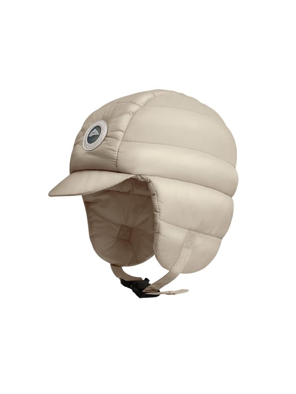 Winter Down Hat for Women Men Waterproof Windproof Soft Warm Puffy Winter Thermal Hat Windproof Earflap Cap For Outdoor Skiing Riding Cold Weather Activities Khaki One Size