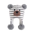 thumbnail image 1 of AJGRHE Winter Kids Hat Bear Ears Soft Knit Warm Lined Thermal Cap Cold Weather Boys Girls Grey 2-3 Years, 1 of 3