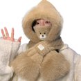 thumbnail image 1 of AJGRHE Winter Warm Hat And Scarf Thickened Earflap Cap For Cold Weather Brown1 One Size, 1 of 3