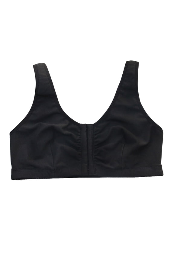 Women Active Lifestyle Bra Front Closure Bra Comfortable Design with Adjustable Wide Supportive Straps for All Day Wear XXL Black