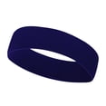 thumbnail image 1 of AJGRHE Women Elastic Athletic Headwraps Non Sweat Wicking Gym Yoga Running Sport Hair Band For Fitness Training Outdoor Activities Control Comfort Stretch Breathable Navy, 1 of 2