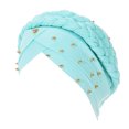 AJGRHE Women Elastic Solid Color Comfortable Flat Bead Braid Pin Cap ...