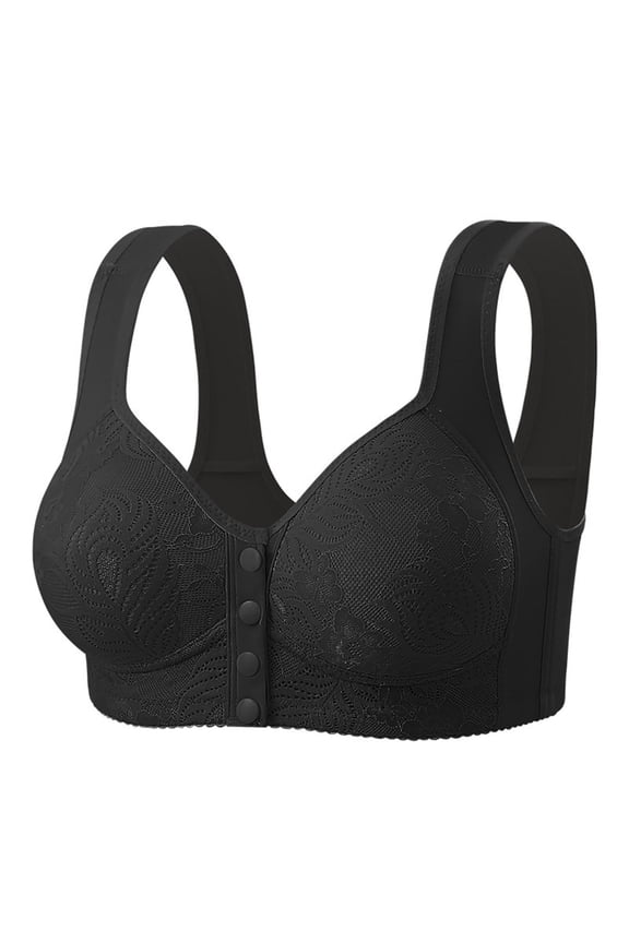 Women Full Coverage Wireless Bra Women's Seamless Thin Vest Bra with Soft Support for Large Chest and Fixed Half Cup Design Breathable Comfort L Black