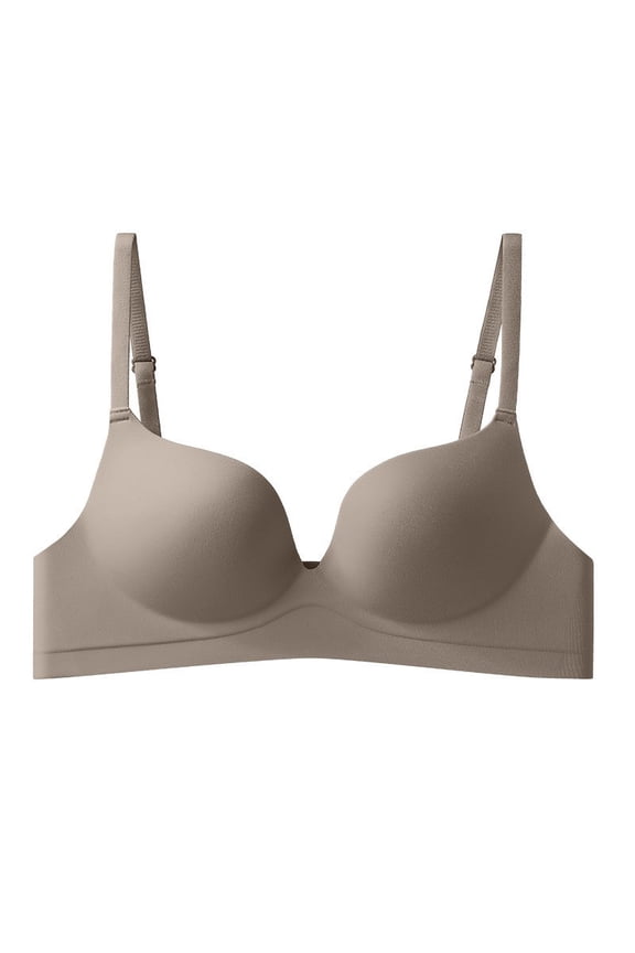 Women Moisture Wicking Bra Comfortable Sports Bra with Adjustable Back and No Underwire for All-Day Support 32 Coffee
