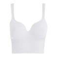 thumbnail image 1 of AJGRHE Women No Show Bra Front Closure Racerback Underwire Bra Full Coverage Unlined Plus Size Support L White, 1 of 6