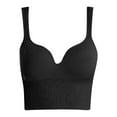 thumbnail image 1 of AJGRHE Women Non Padded Bra Front Closure Racerback Underwire Bra Full Coverage Unlined Plus Size Support L Black, 1 of 3