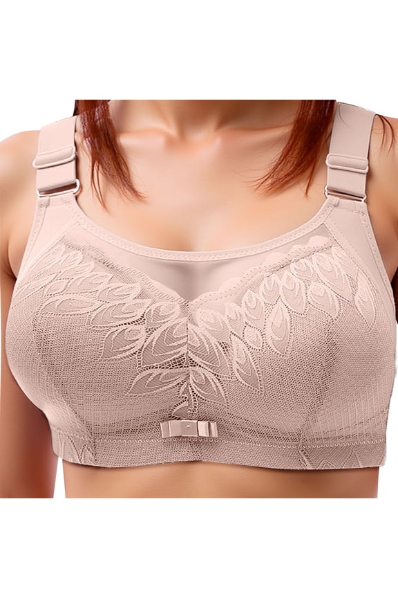 Women Plus Size BraComfort Everyday Wireless Bra for Women Full Coverage Seamless T-Shirt Wear Plus Size Support 42 Grey
