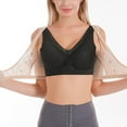 thumbnail image 1 of AJGRHE Women Seamless Wirefree Bra X-Shaped Back Support Bra for Posture Correction and Lifting Front Closure Design L A, 1 of 7