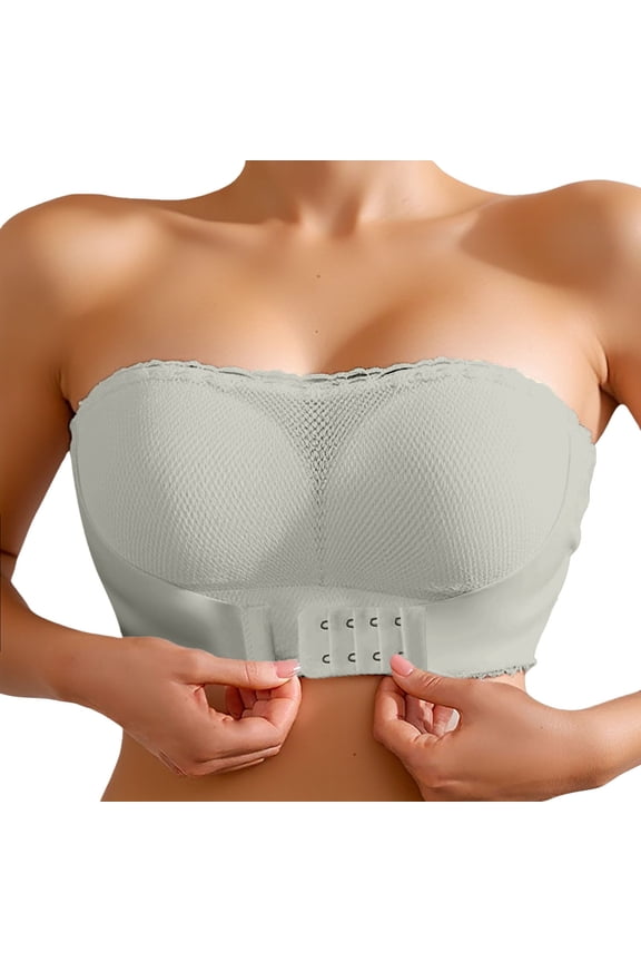 Women Solid Full Coverage Bra Women's Seamless Thin Vest Bra with Soft Support for Large Chest and Fixed Half Cup Design Breathable Comfort 90CD Green