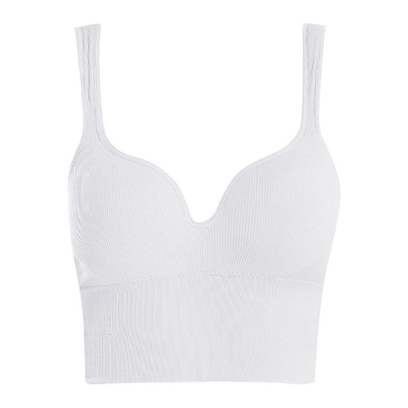 AJGRHE Women Underwear Solid Bra Front Closure Racerback Underwire Bra Full Coverage Unlined Plus Size Support XL White