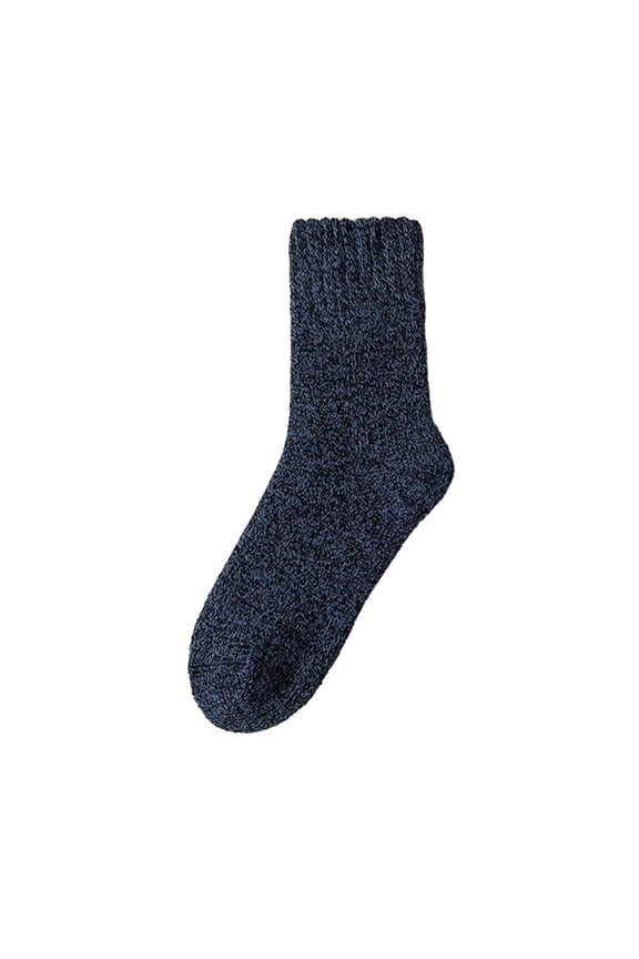 Women's Stockings ABS Stopper Wool Winter Socks With Inner Cloth Norwegian Unisex Sky Blue One Size