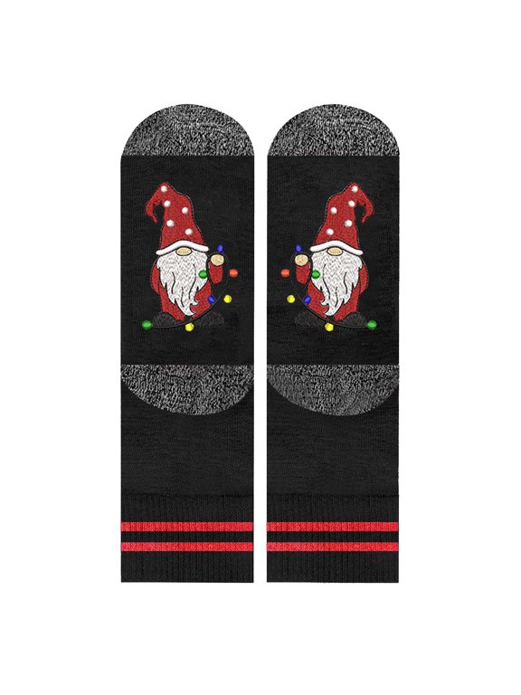 Women's Stockings Casual Socks Pair For Men Women Cute Pattern Bag Show Off Black One Size