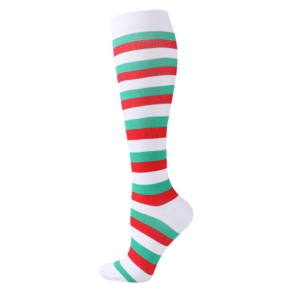 AJGRHE Women's Stockings Exercise Stress Socks Elastic Running Skipping Compression Stockings Calf Red S