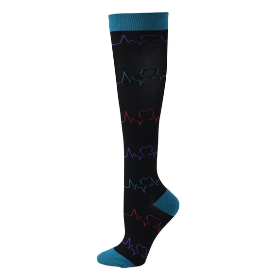 AJGRHE Women's Stockings Exercise Stress Socks Running Skipping Compression Stockings Calf Elastic Socks Red S