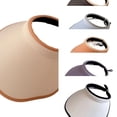 thumbnail image 1 of AJGRHE Women's Summer Sun UV Protection Visor Wide Brim Clip on Beach Pool Golf Cap Hat Beige One Size, 1 of 4