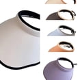 thumbnail image 1 of AJGRHE Women's Summer Sun UV Protection Visor Wide Brim Clip on Beach Pool Golf Cap Hat White One Size, 1 of 4