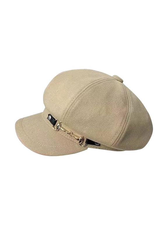 Womens Newsboy Cap Fashion Cabbie Painter Hat Beret Newsboy Hats for Women Beret Women's Hats & Caps Fall and Winter Womens Hat y2k Hat Women's Octagonal Cap Khaki One Size