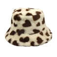thumbnail image 1 of AJGRHE Wool Fedora Hats For Women Design Wide Brim Bucket Hat With Adjustable Size Coffee One Size, 1 of 4