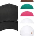 thumbnail image 1 of AJGRHE Youth And Adult Side Embroidered Baseball Cap Classic Visor Hat For Outdoor Sports Activities Black One Size, 1 of 4