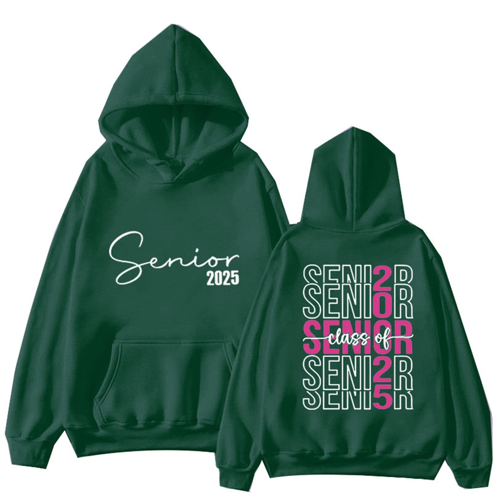 AJHSAKLt Hoodies for Teen Girls Script Heart Senior 2025 Graduate