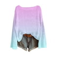 thumbnail image 1 of AJHSAKLt Pullover Sweaters for Women Knitted Sweater Fashion Long Sleeve Crewneck Blouse Winter Warm Layer Top Lightweight Sweaters for Women Purple, 1 of 3
