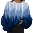thumbnail image 1 of AJHSAKLt Sweatshirt for Women Graphic Crewneck Tops Loose Fitting Pullover Printed Long Sleeved Versatile Casual Sweater Essentials Hoodie Dark Blue, 1 of 8