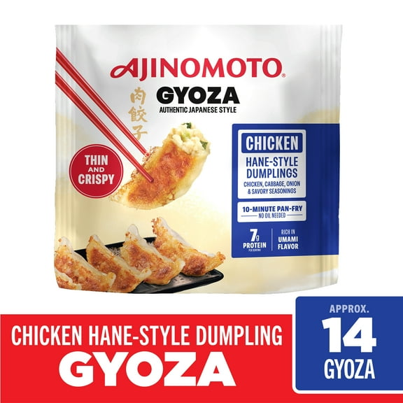 Ajinomoto Chicken Hane Gyoza Dumplings, Frozen Asian Appetizers, 10.71 oz