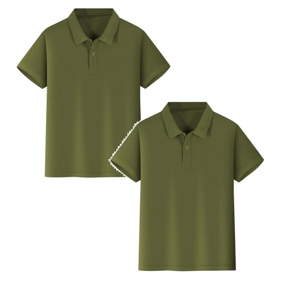 TBWNWG 2-Pack Kids Polo Shirts Boys,Boys Spring Shirts(Sizes M-3XL)