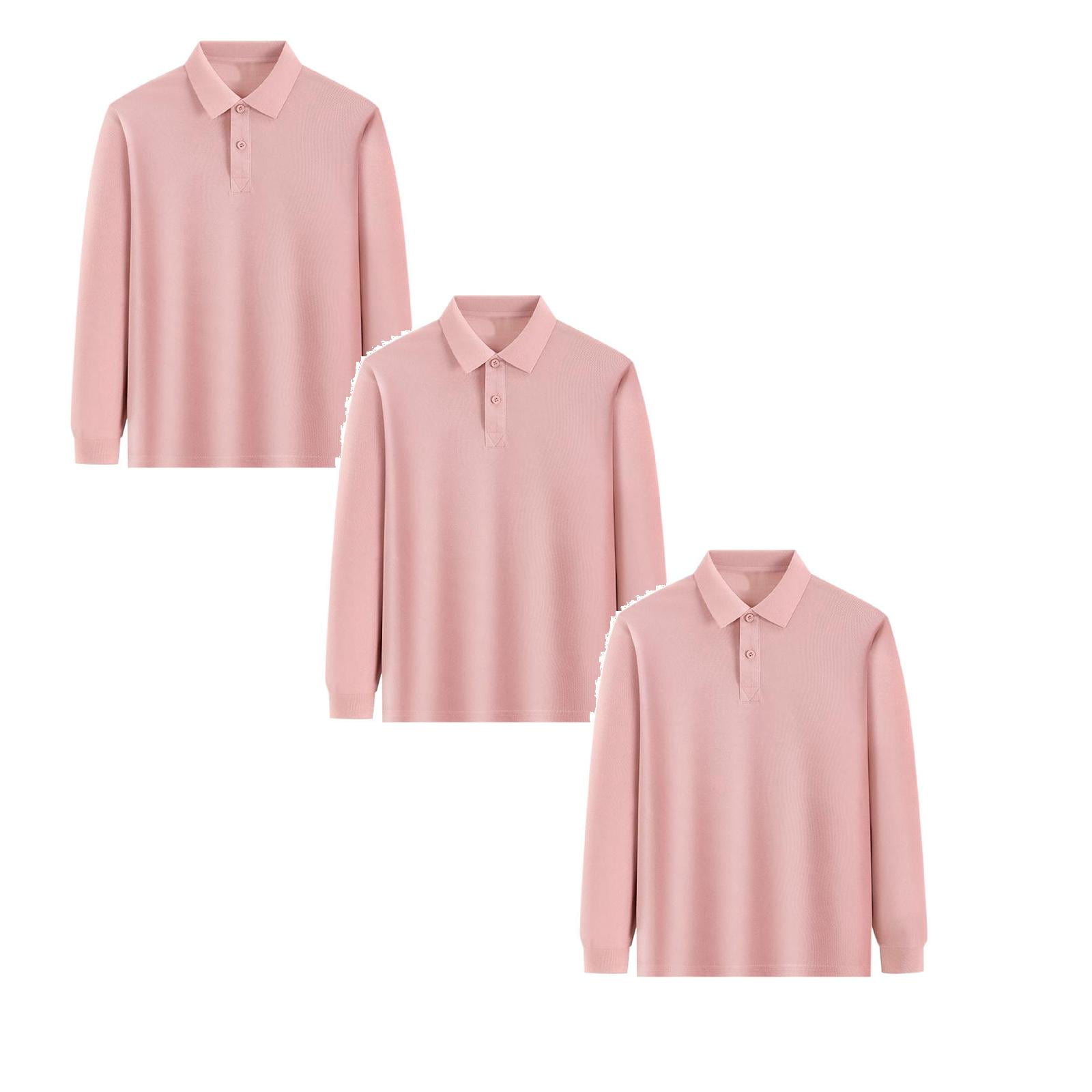 Girl's Long-sleeved Shirt Yellow Pink Set 2 Pack