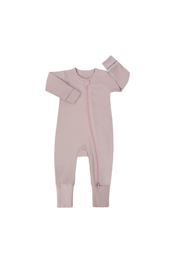 AJIWYH Baby Bodysuit for 12-18M,Bamboo Pajamas Baby , Everyday Wear (Light Pink,18-24 Months)