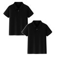thumbnail image 1 of TBWNWG Boys' Polo Shirt - 2 Pack Classic Fit Short Sleeve Pique Polo(Sizes M-3XL), 1 of 7